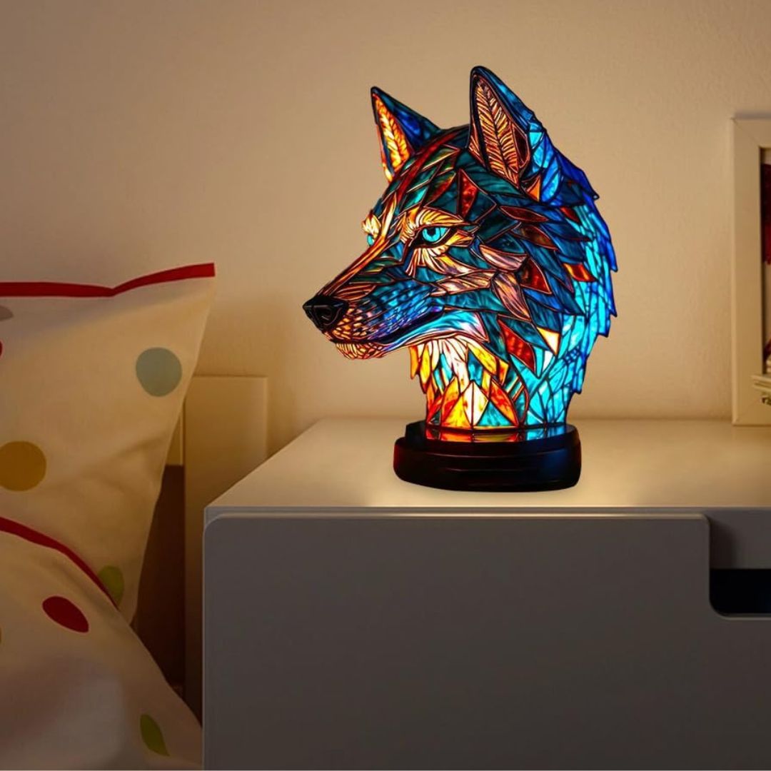 LeuchtWolf - handgefertigte Lampe, die Herzen erstrahlen lässt