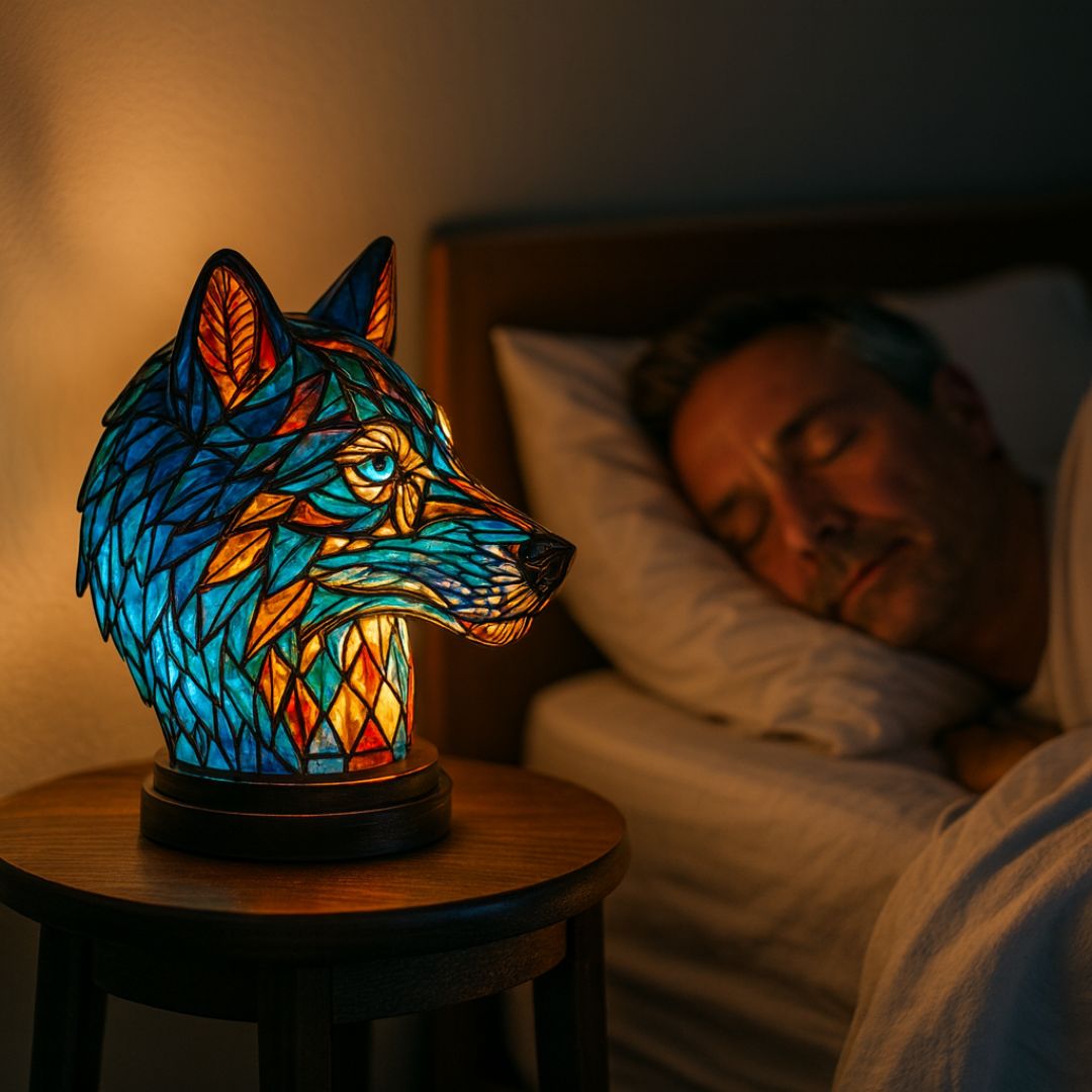 LeuchtWolf - handgefertigte Lampe, die Herzen erstrahlen lässt