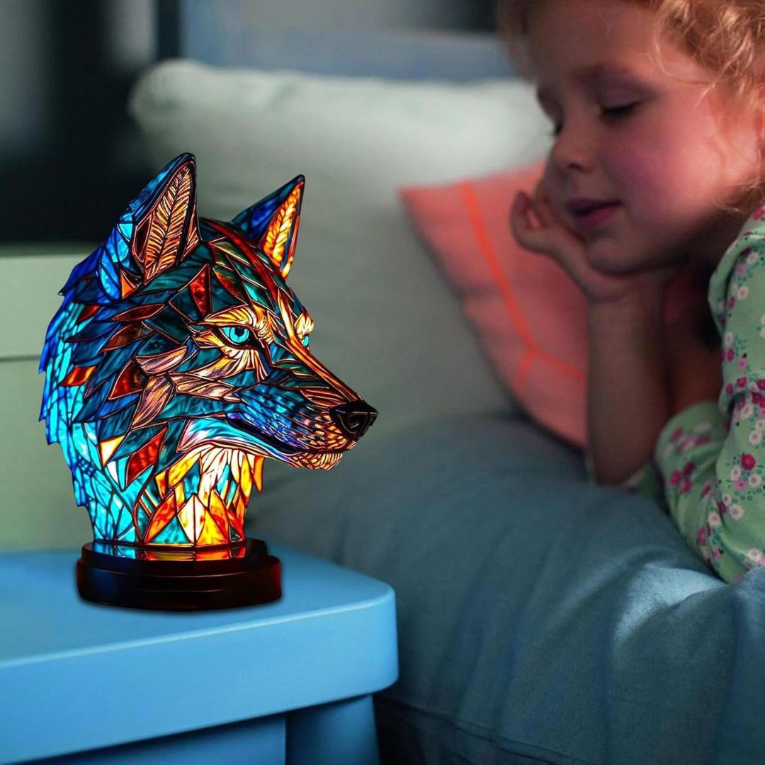LeuchtWolf - handgefertigte Lampe, die Herzen erstrahlen lässt