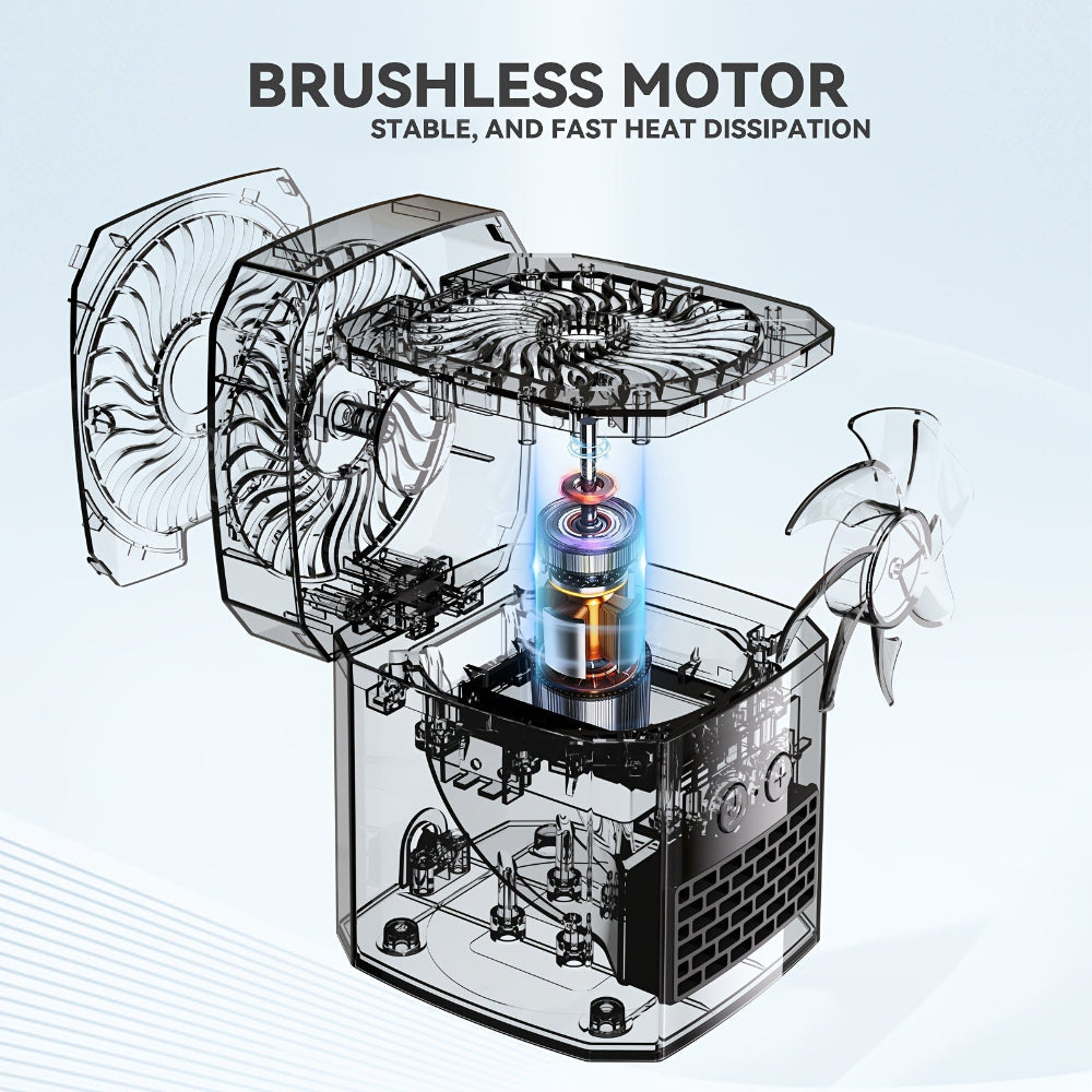 Mini Elektroheizer & Kühlventilator, tragbarer Desktop-Heizer