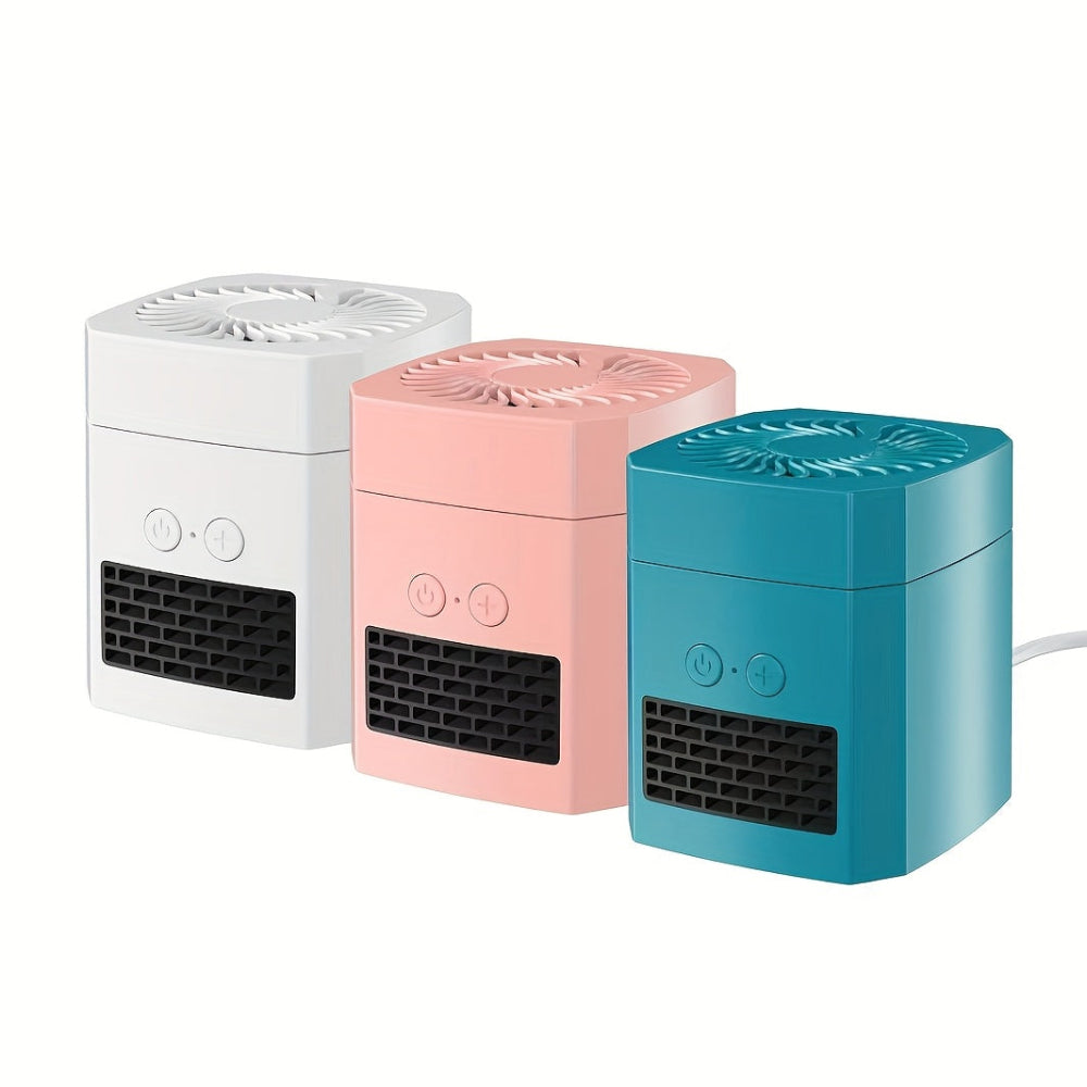 Mini Elektroheizer & Kühlventilator, tragbarer Desktop-Heizer