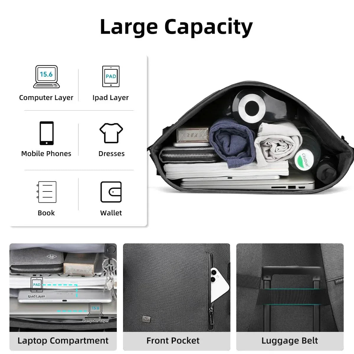 kaufsy | Multifunktionaler Rucksack für draußen mit USB-Anschluss