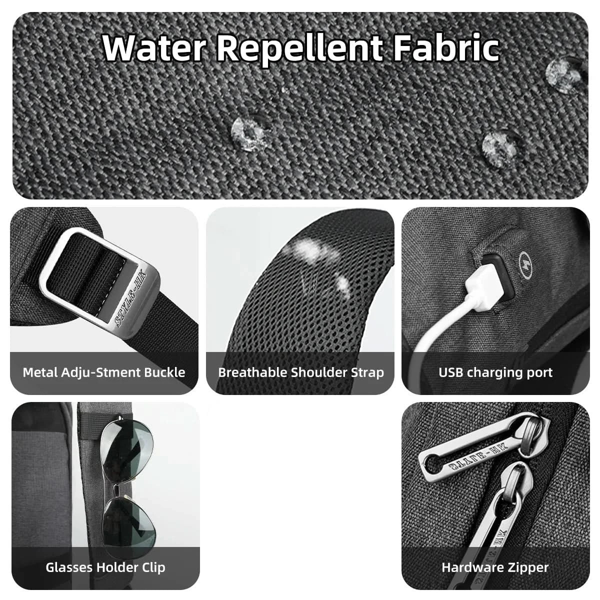 kaufsy | Multifunktionaler Rucksack für draußen mit USB-Anschluss