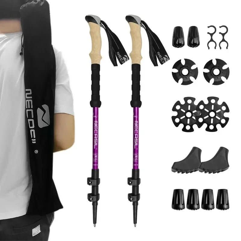 kaufsy | Zusammenklappbare Wanderstöcke für Stabilität und Komfort