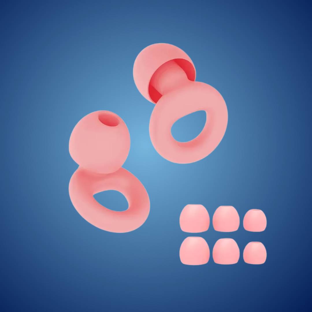 Noise Cancelling Ohrstöpsel, Schlaf & Reise, Silikon