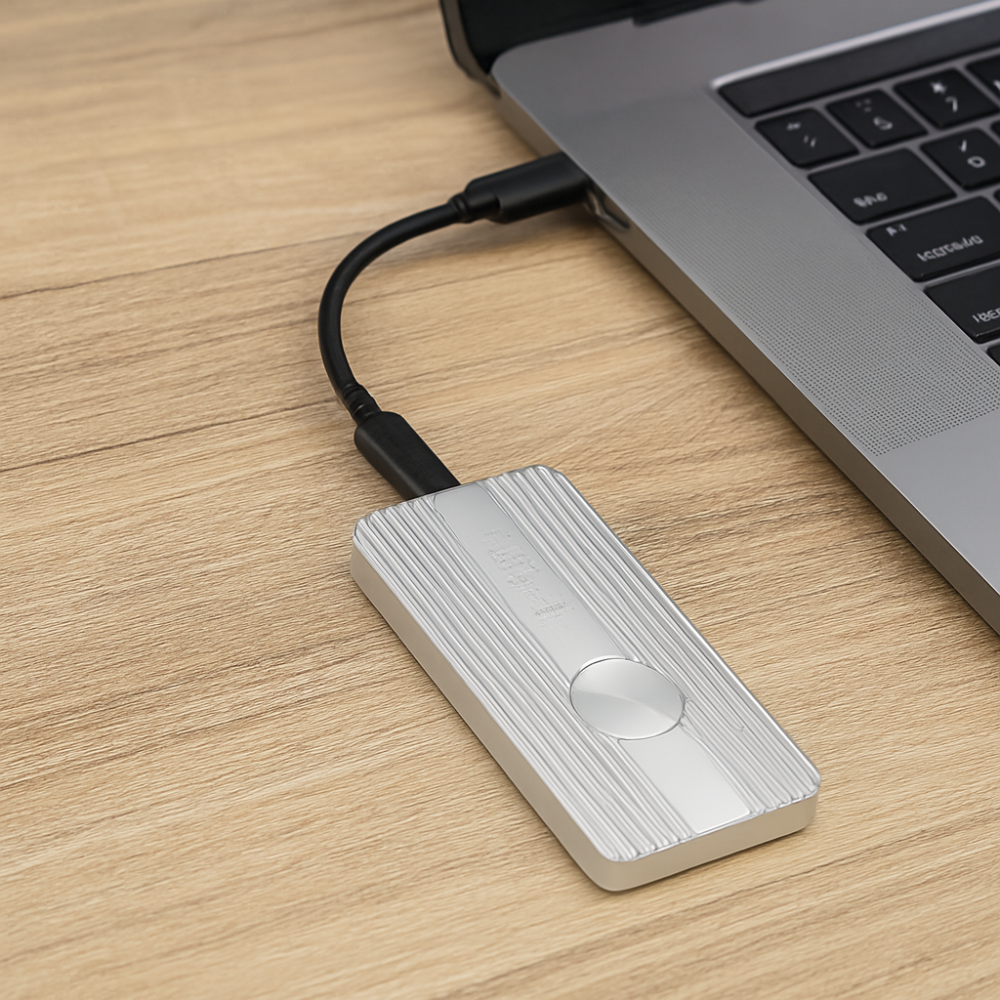 Tragbare SSD, USB-C, High-Speed Speicherlaufwerk, extern