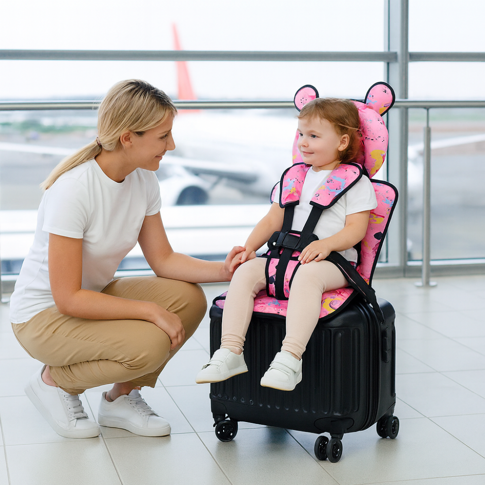 Baby Reise-Autositz Sicherheitsgurt mit Sitzpolster, weich & kompakt