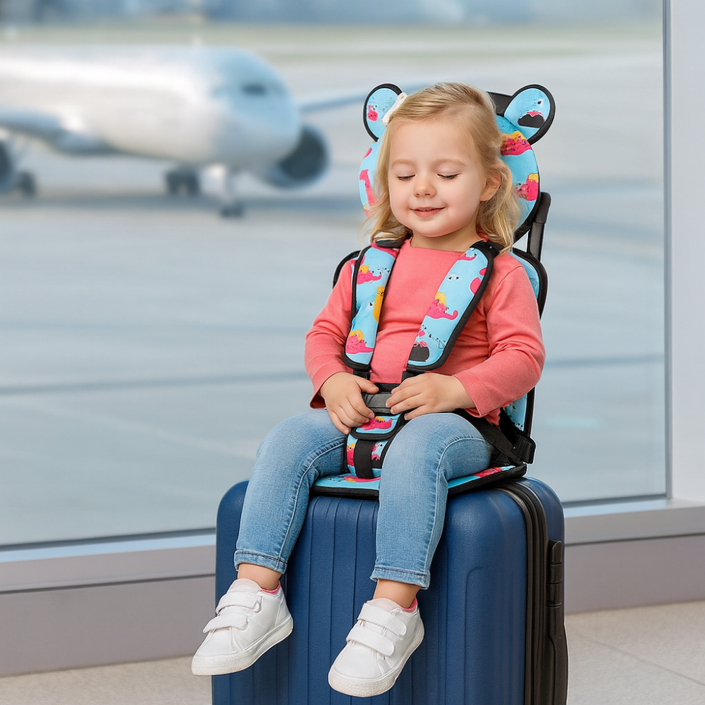 Baby Reise-Autositz Sicherheitsgurt mit Sitzpolster, weich & kompakt