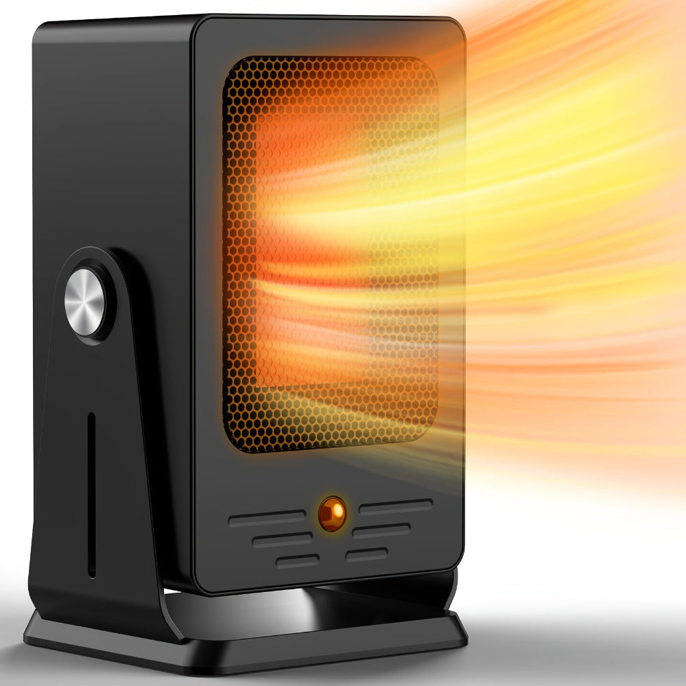 Tragbarer Elektroheizer mit verstellbarem Thermostat, kompakt