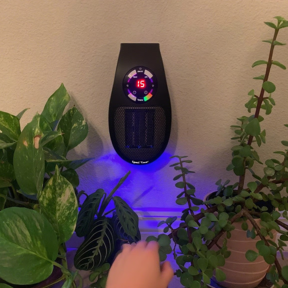 Tragbarer Elektroheizer, energieeffizient, Thermostatsteuerung