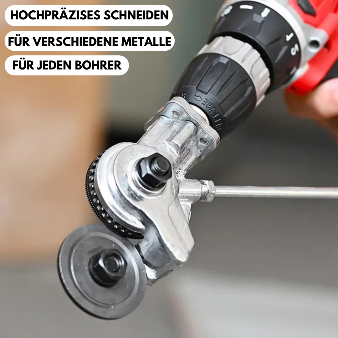 Elektrischer Bohrmaschinen-Blechschneider – Aufsatz für Metall, Wellblech & Platten | Nibbler Schneidwerkzeug