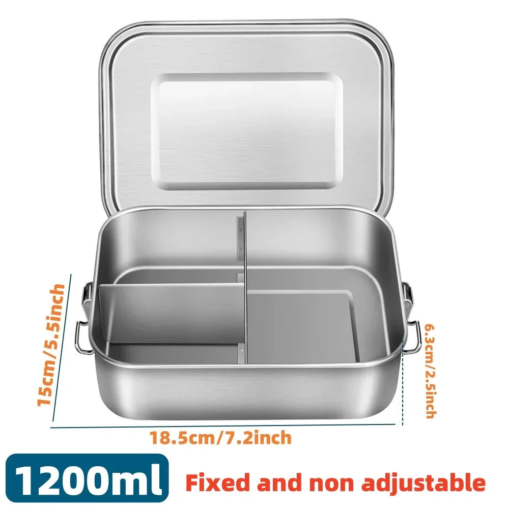 MealCraft – Bento-Lunchbox Edelstahl 800 ml mit Fächern auslaufsicher & spülmaschinenfest