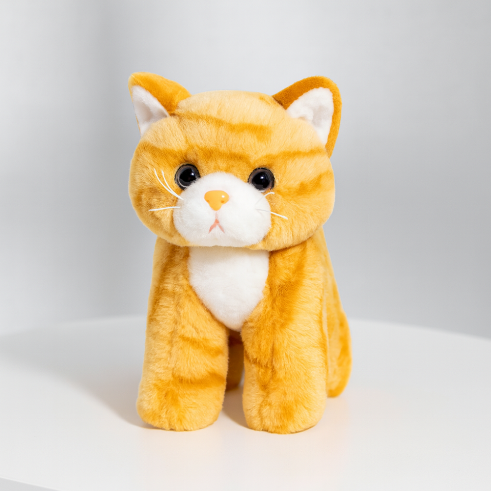 Katzen Plüschspielzeug, weiches Stoff-Kätzchen, Geschenk für Kinder