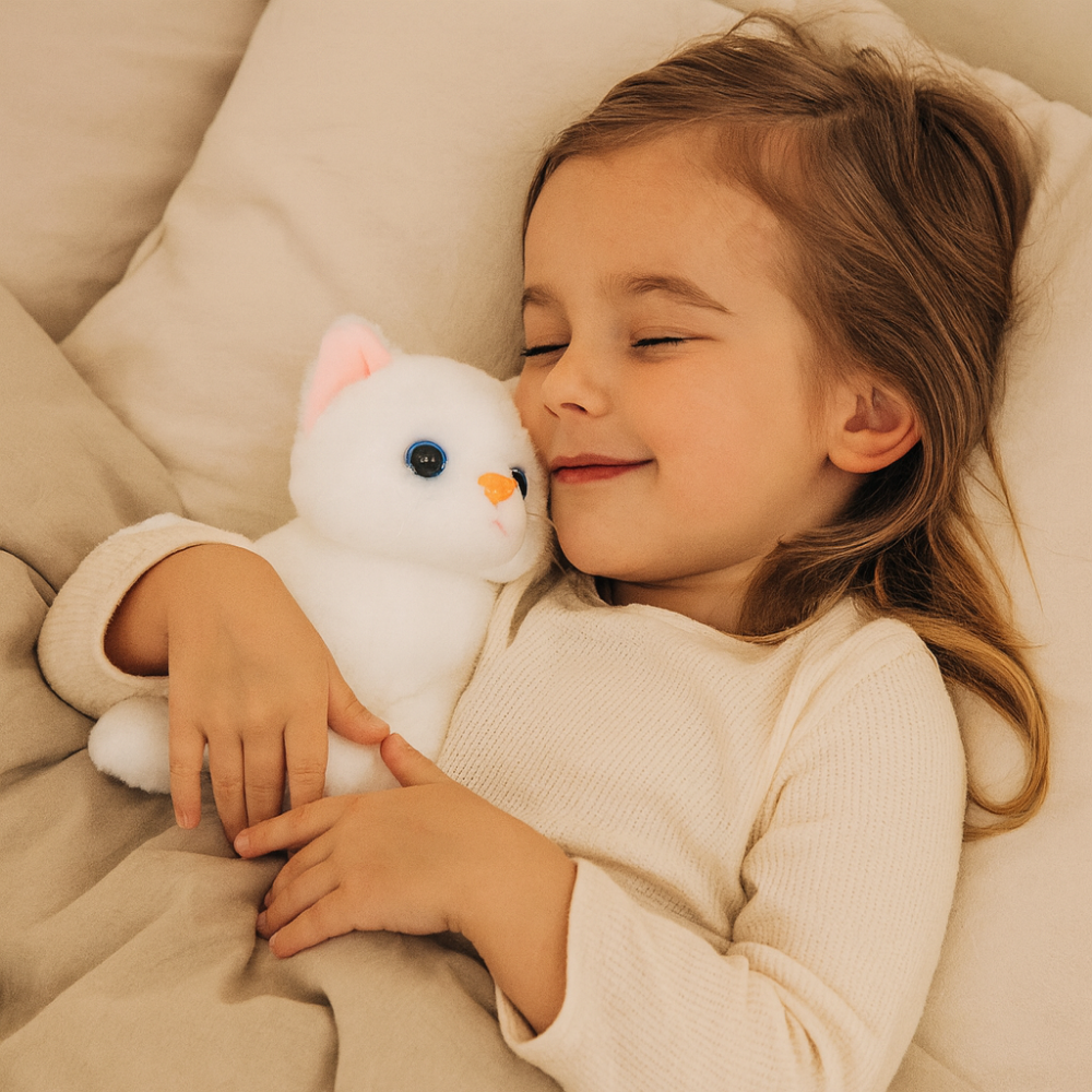 Katzen Plüschspielzeug, weiches Stoff-Kätzchen, Geschenk für Kinder