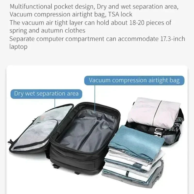 kaufsy | Komprimierbarer Laptop-Rucksack für das Reisen