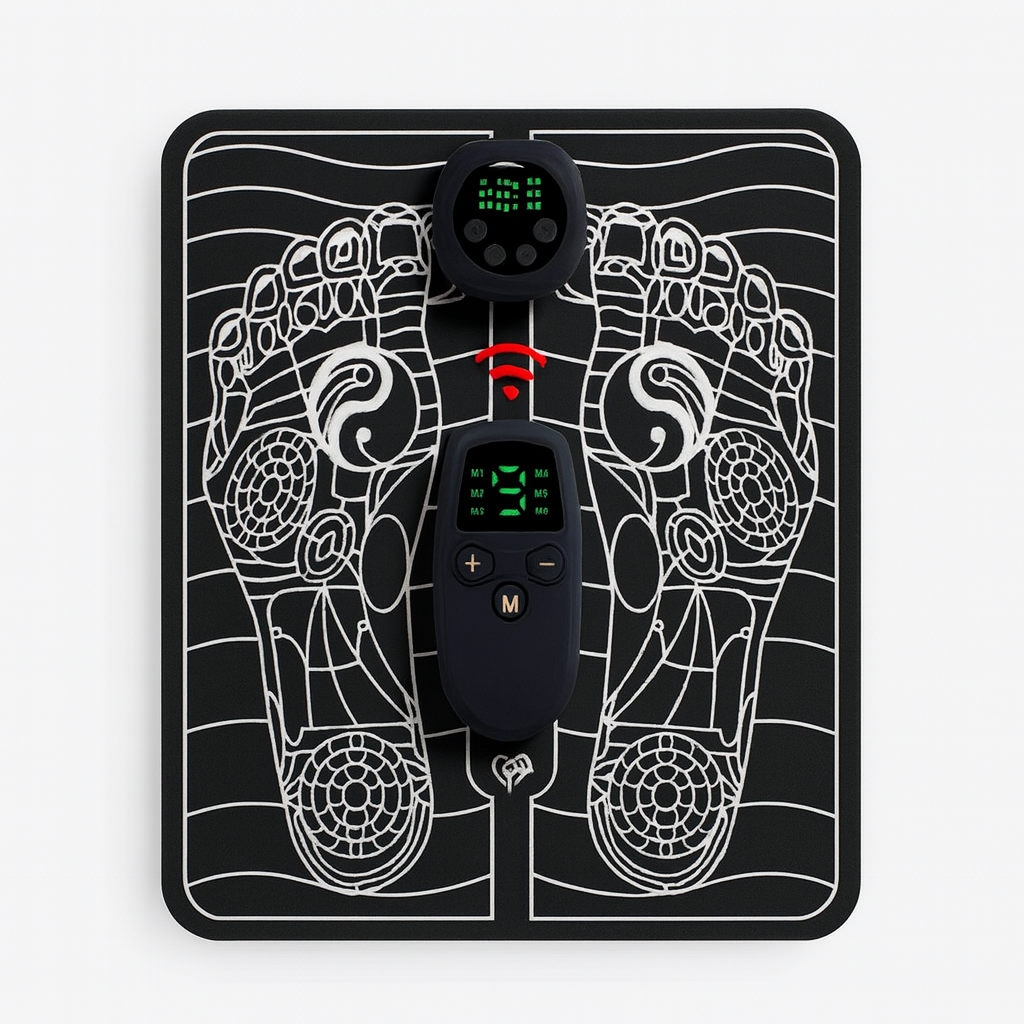 Elektrischer Fußmassager, PU-Matte, Durchblutungsfördernd & Entspannung