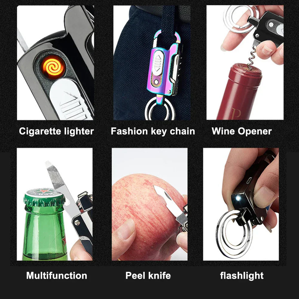 kaufsy | Multifunktionaler Schlüsselanhänger-Feuerzeug