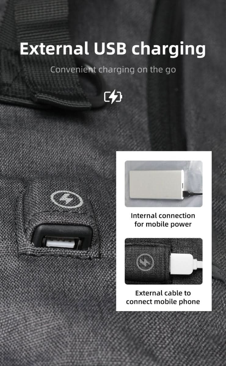 kaufsy | Multifunktionaler Rucksack für draußen mit USB-Anschluss