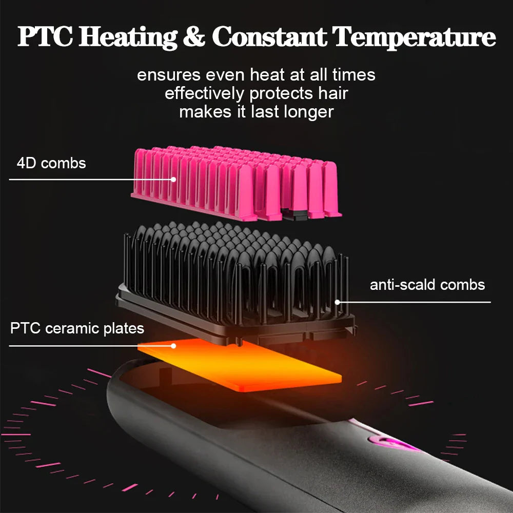kaufsy | Wireless Hair Straightening Comb