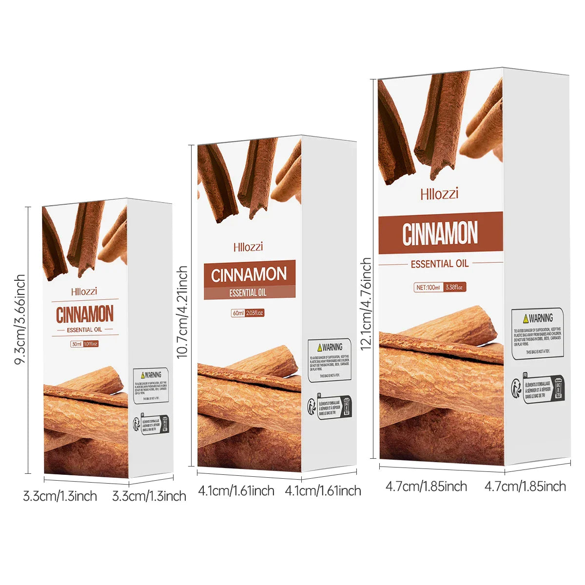 Kaufsy™ Zimt ätherisches Öl, 100% rein, Aromatherapie, Diffuser & Massage