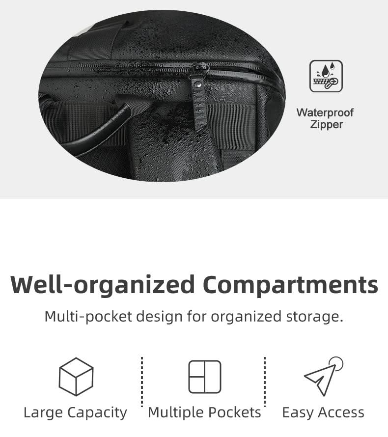 kaufsy | Erweiterbarer Outdoor-Rucksack mit großem Volumen & Laptopfach