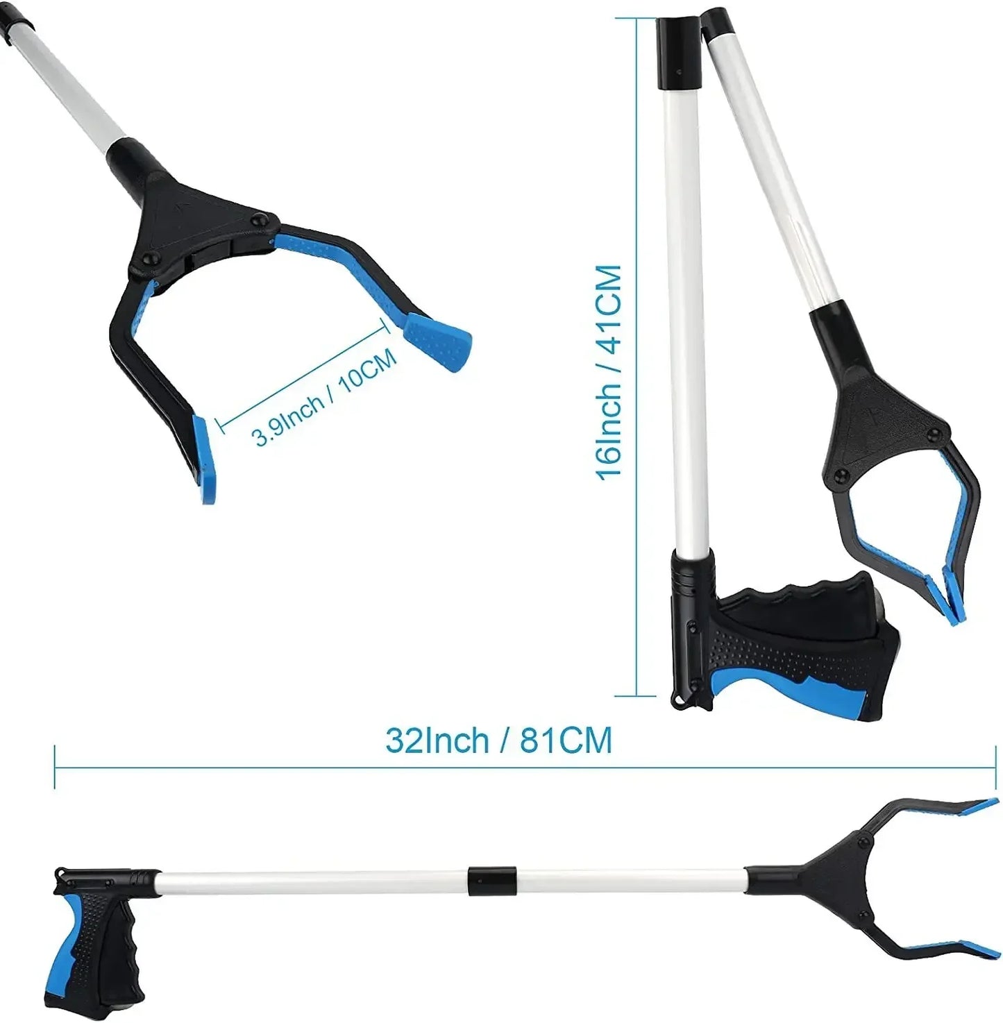 Faltbarer Müllpicker, ausziehbarer Greifer mit Anti-Rutsch-Griff