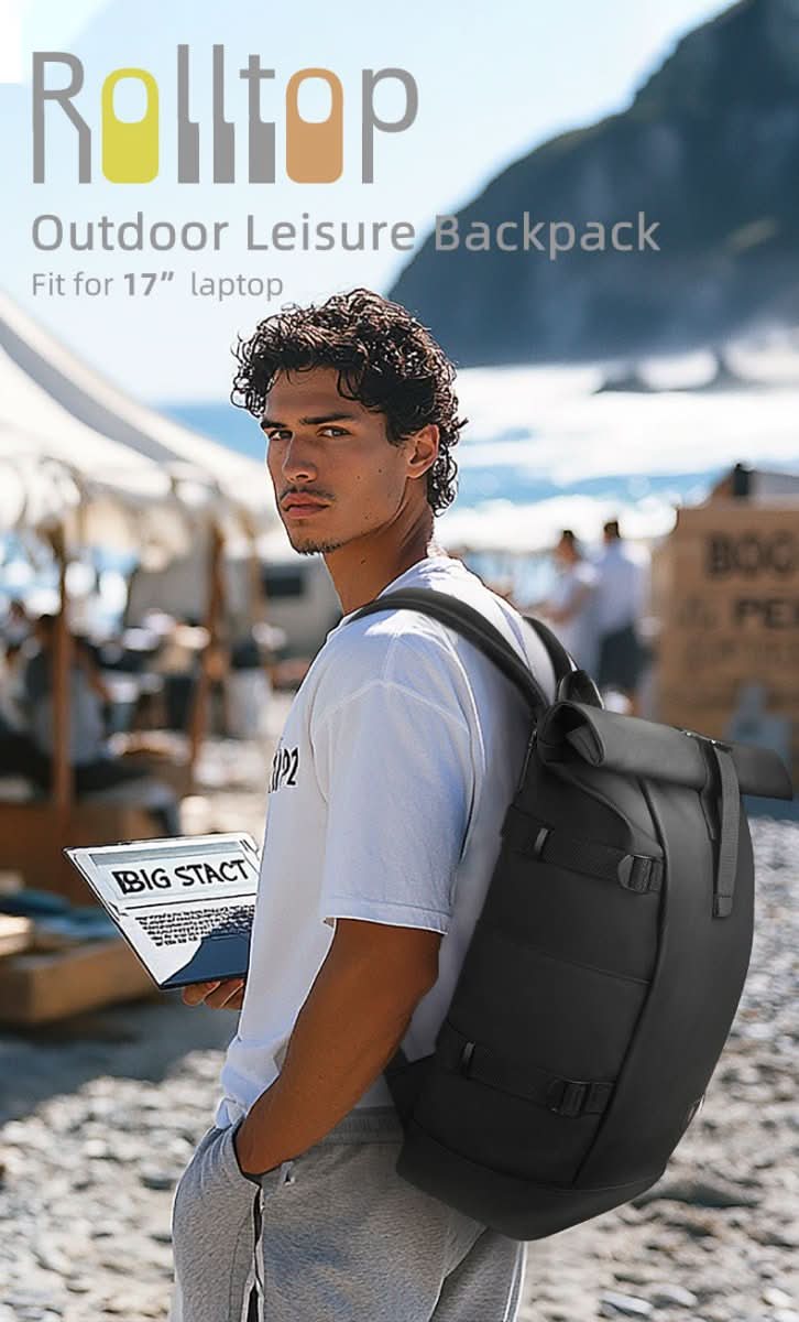 kaufsy | Erweiterbarer Outdoor-Rucksack mit großem Volumen & Laptopfach