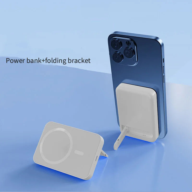 kaufsy | Magnetische drahtlose Powerbank mit Kickstand