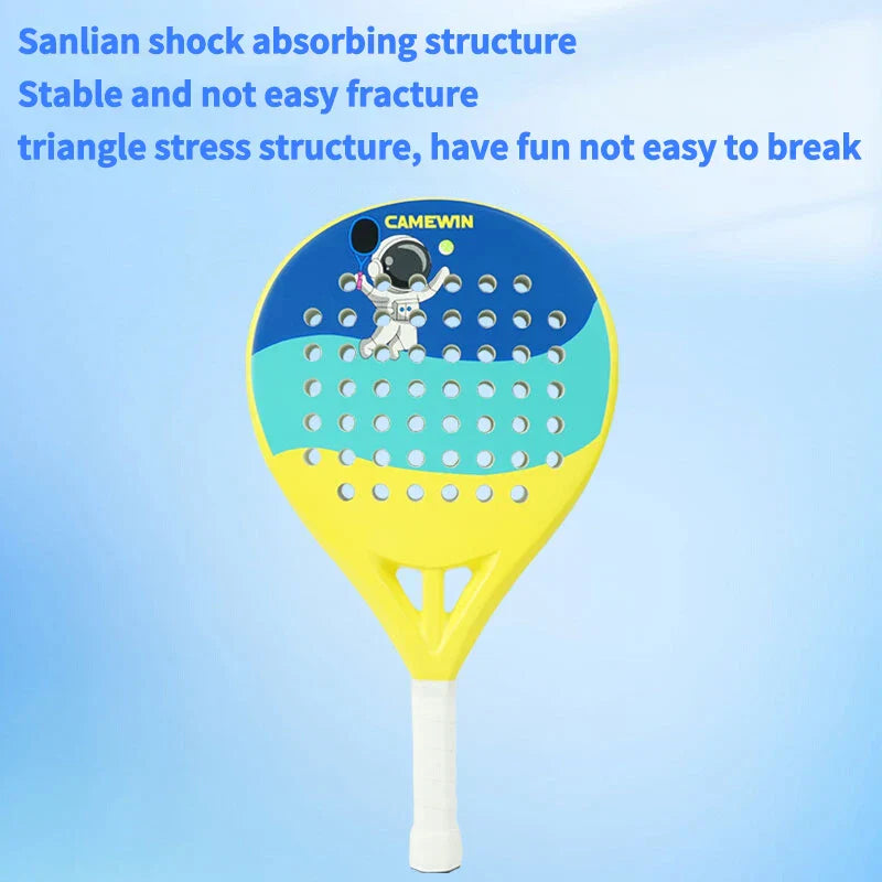 Junior Padel & Tennis Schläger, 50% Carbon, 50% Fiberglas, leicht
