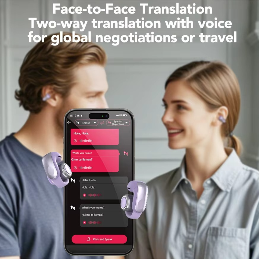 kaufsy | XF28 Open-Ear True Wireless Übersetzung Kopfhörer mit ASMR-Funktionen