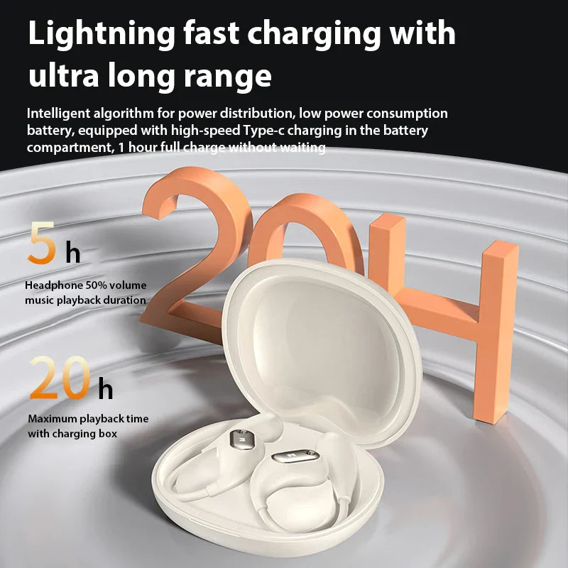 kaufsy | Knochenleitung Bluetooth Touch-Control Kopfhörer