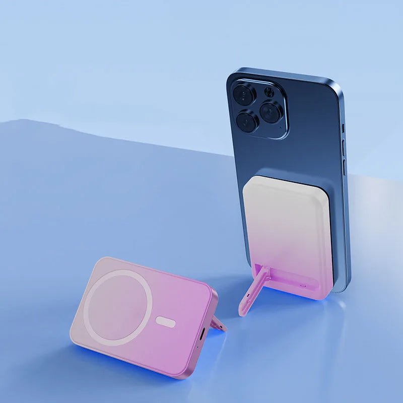 kaufsy | Magnetische drahtlose Powerbank mit Kickstand