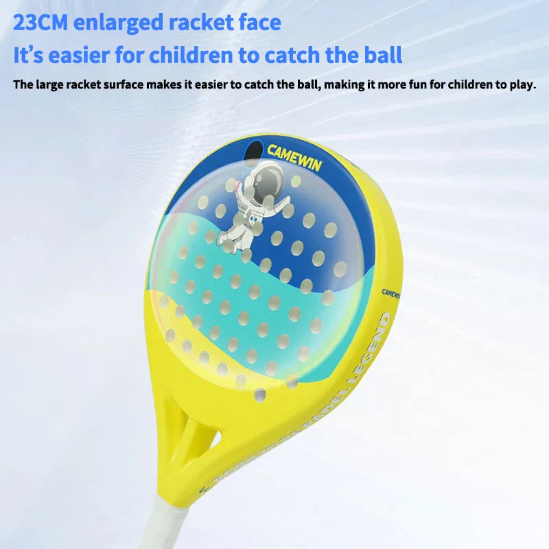 Junior Padel & Tennis Schläger, 50% Carbon, 50% Fiberglas, leicht