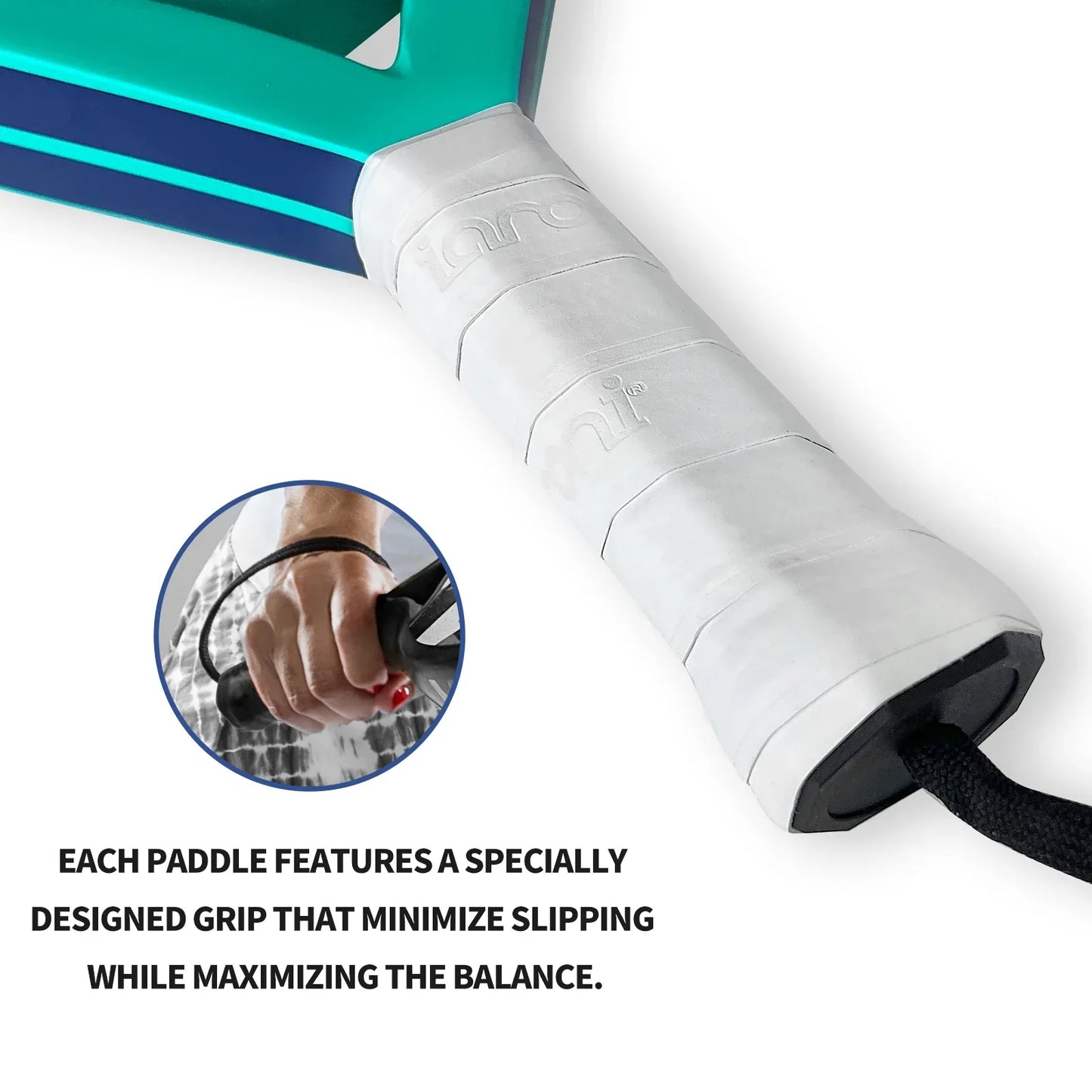 Carbon Padel Schläger, EVA Memory Foam Kern, leicht, mit Tragetasche