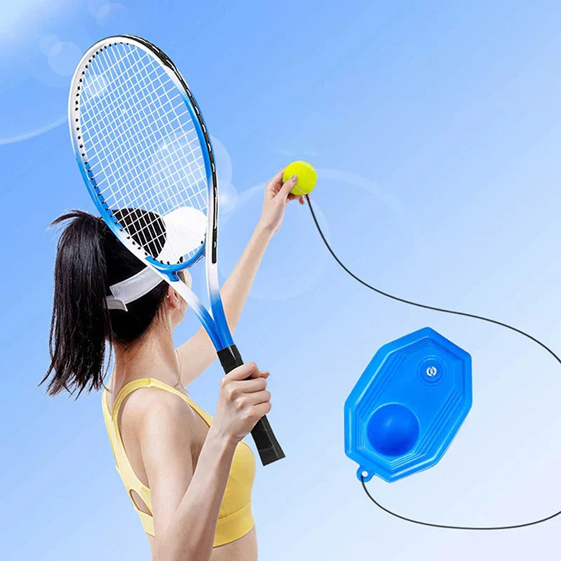 Tragbarer Solo Tennis Trainer, Rebound Ball mit Schnur für Eigenübungen