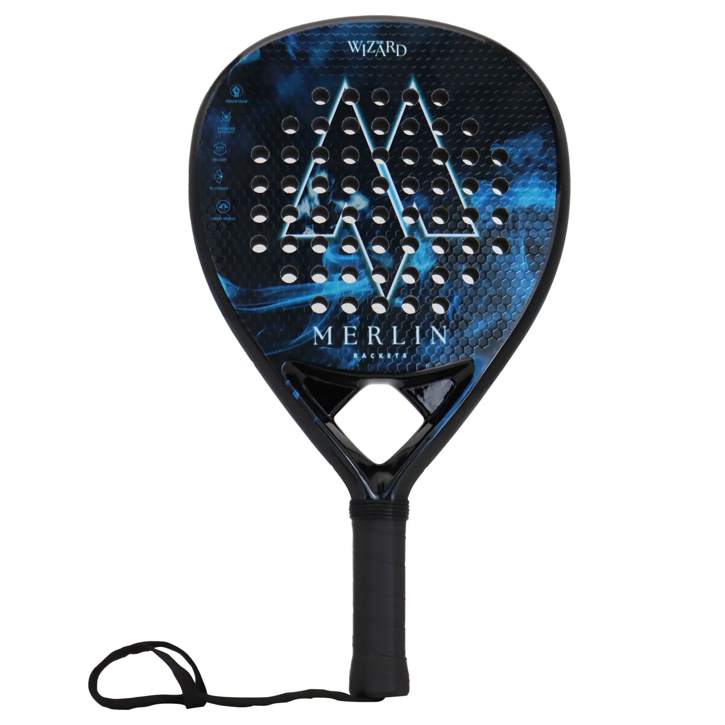 Vollcarbon Padel Schläger, leicht, matte Oberfläche, Anfänger & Profi