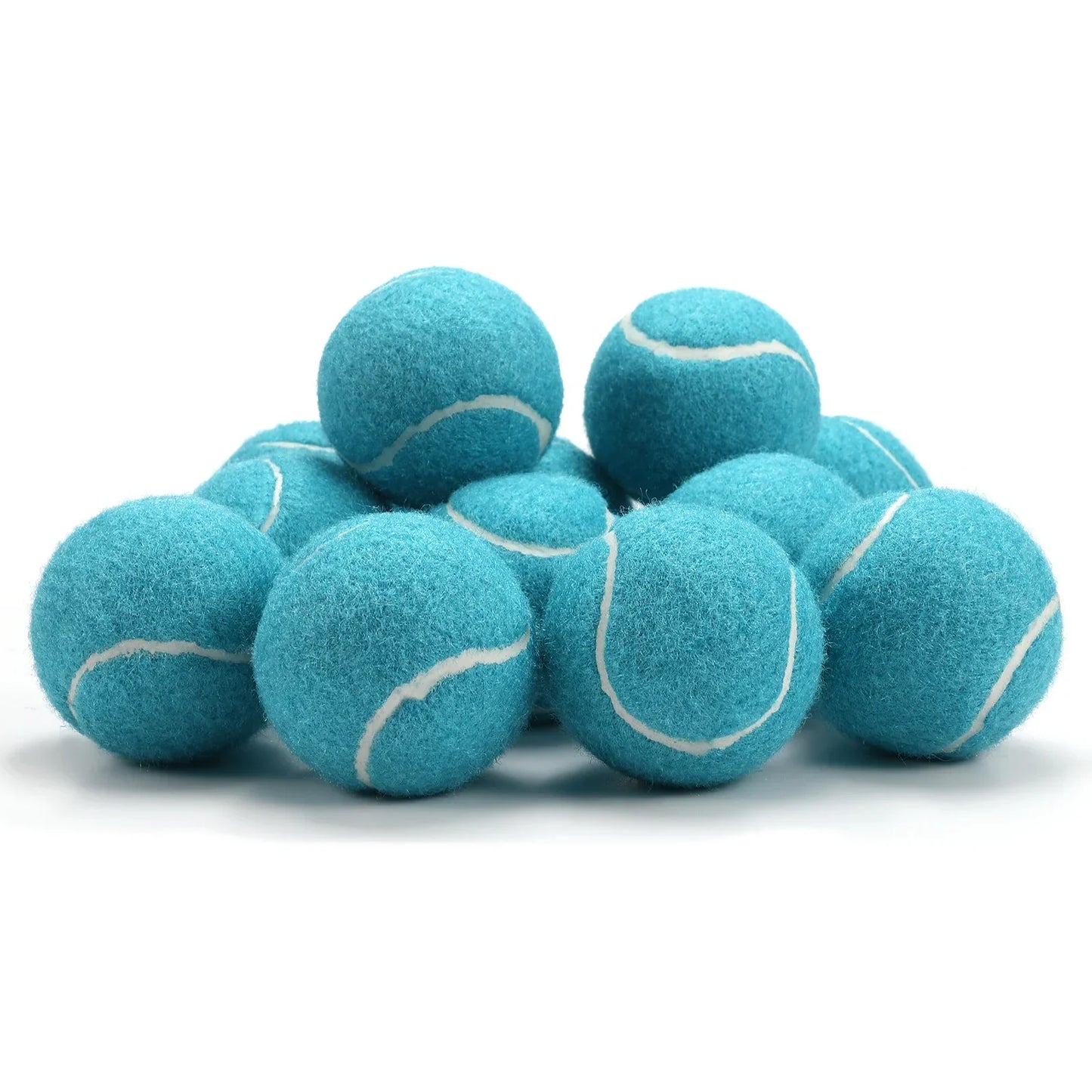 12er Tennisball-Set, hohe Elastizität, Übungsbälle mit Mesh Tasche