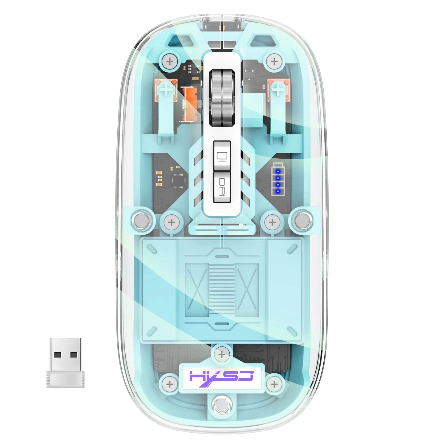 kaufsy | Transparente kabellose Bluetooth-Maus