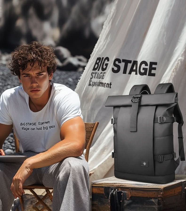 kaufsy | Erweiterbarer Outdoor-Rucksack mit großem Volumen & Laptopfach