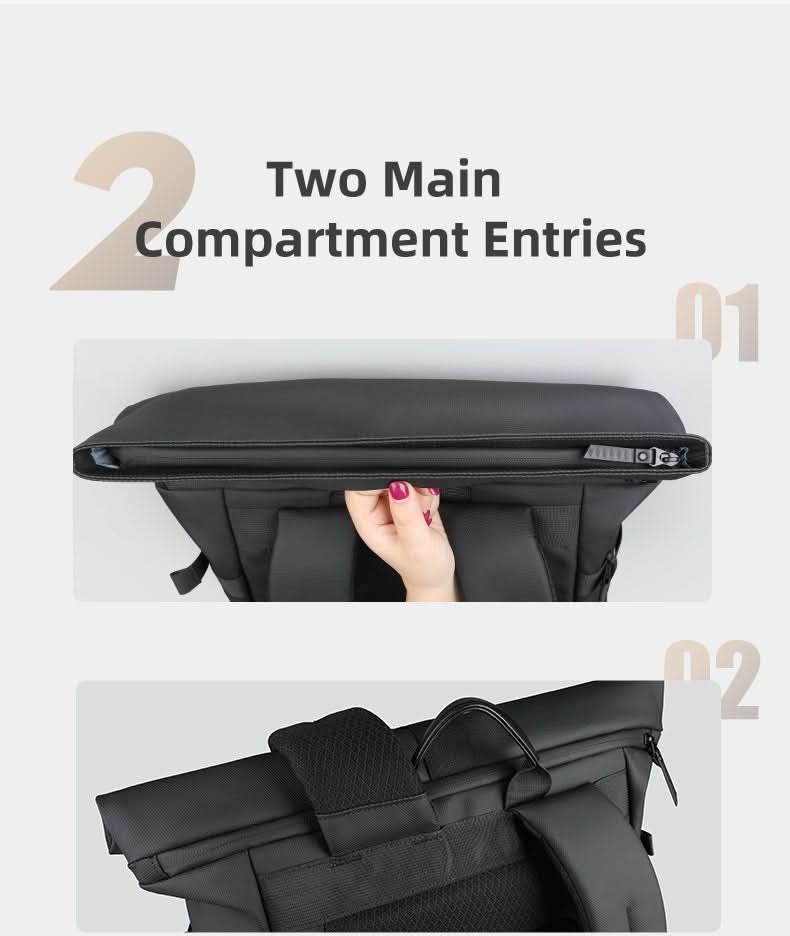 kaufsy | Erweiterbarer Outdoor-Rucksack mit großem Volumen & Laptopfach