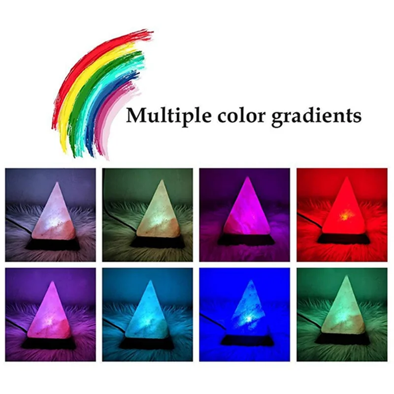 Kaufsy™ Himalaya Kristallsalzlampe USB LED Pyramide, Luftreiniger & Stimmung