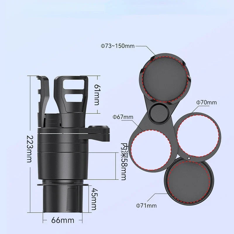 kaufsy | 4 In 1 verstellbarer Auto Becherhalter