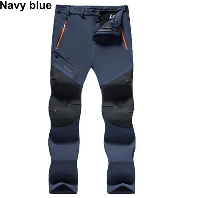 Herren Softshell Wanderhose wasserdicht, warm, winddicht, L–6XL Outdoor