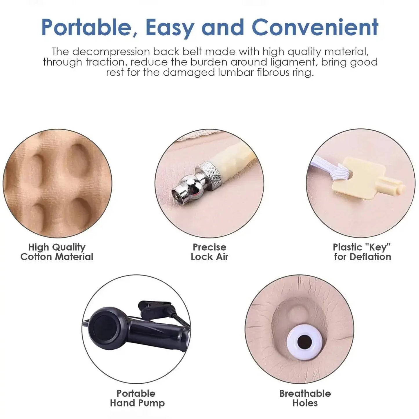 kaufsy | Aufblasbarer Lendenwirbel-Schmerzlinderungs-Gürtel