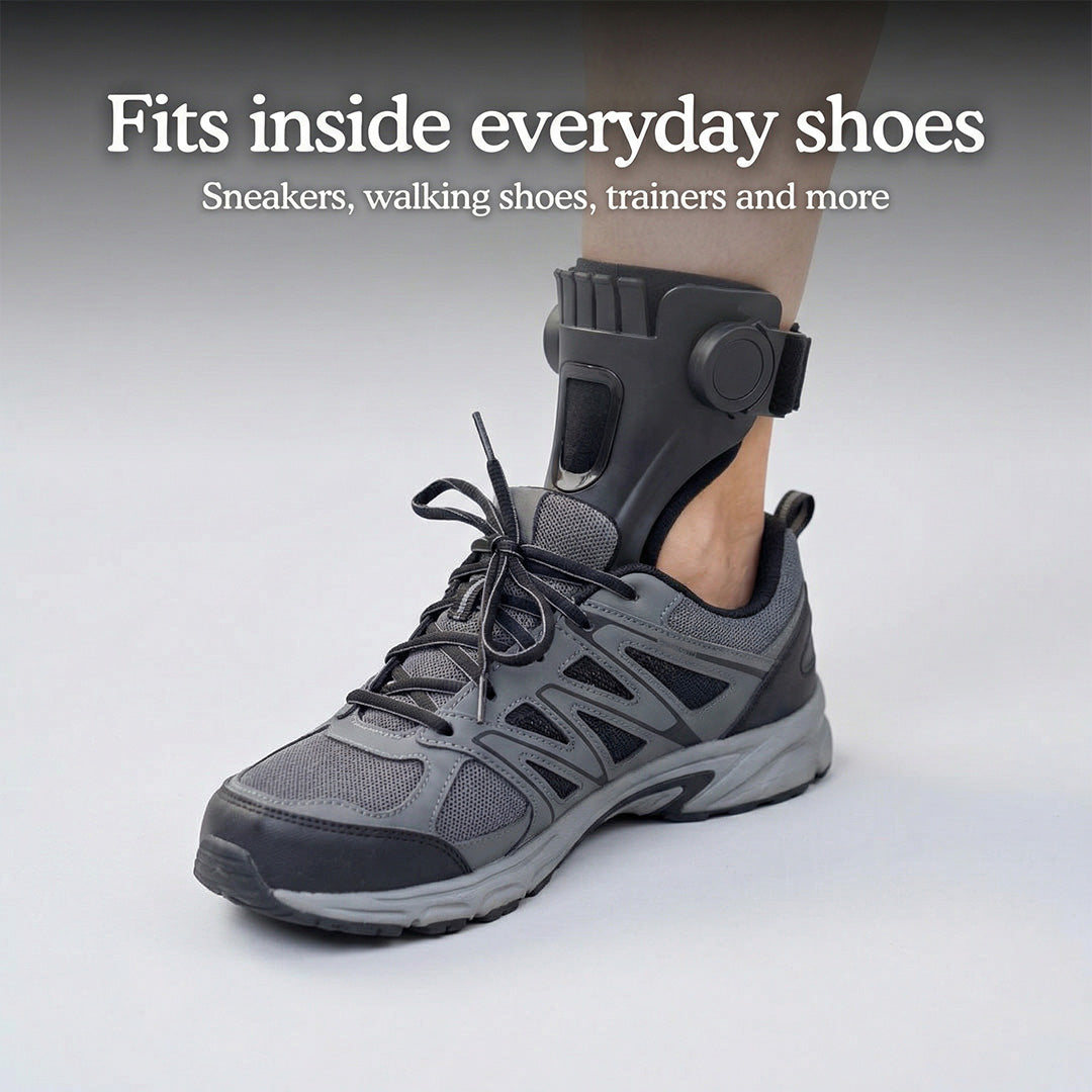 Fußheberorthese – Verstellbare Knöchel- und Zehenstütze zur Unterstützung einer stabileren Gehbewegung