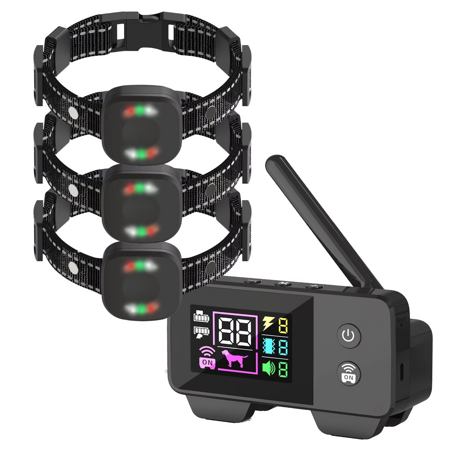 kaufsy | Ultimatives Sicherheits 1.574,8 Fuß Wireless Hundezaun-System mit wiederaufladbarem, wasserdichtem Halsband