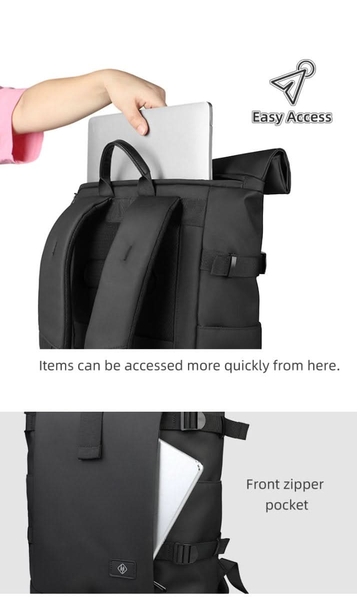 kaufsy | Erweiterbarer Outdoor-Rucksack mit großem Volumen & Laptopfach