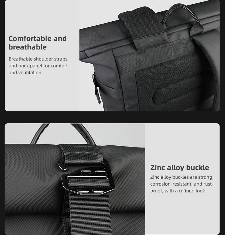 kaufsy | Erweiterbarer Outdoor-Rucksack mit großem Volumen & Laptopfach