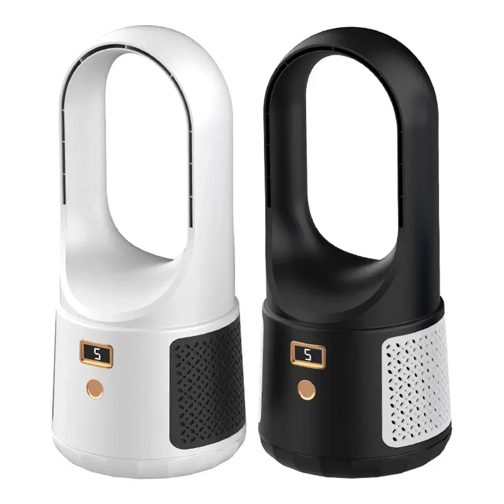 Bladeless Tischventilator – Kompakter, Kabelloser USB-Ventilator ohne Rotor für Schlafzimmer & Büro