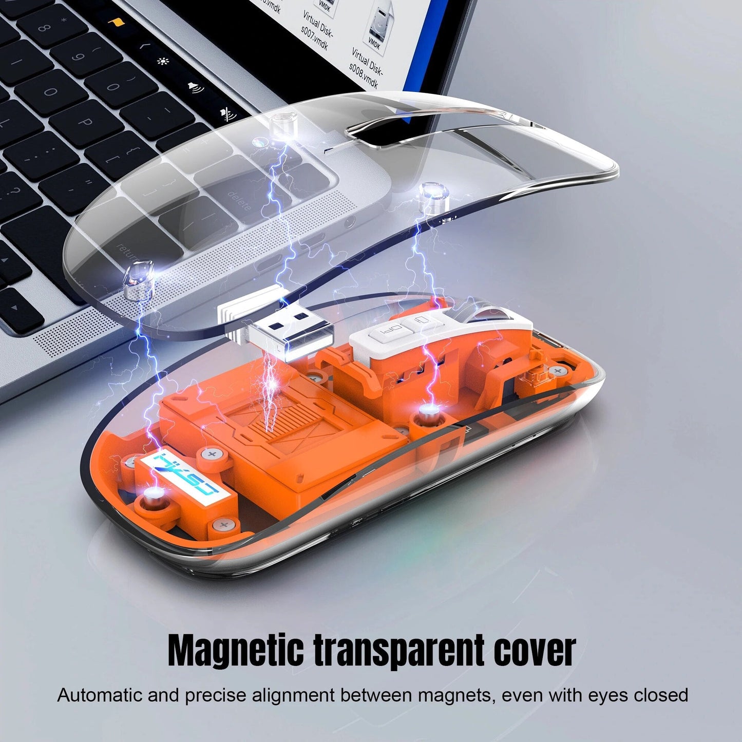 kaufsy | Transparente kabellose Bluetooth-Maus